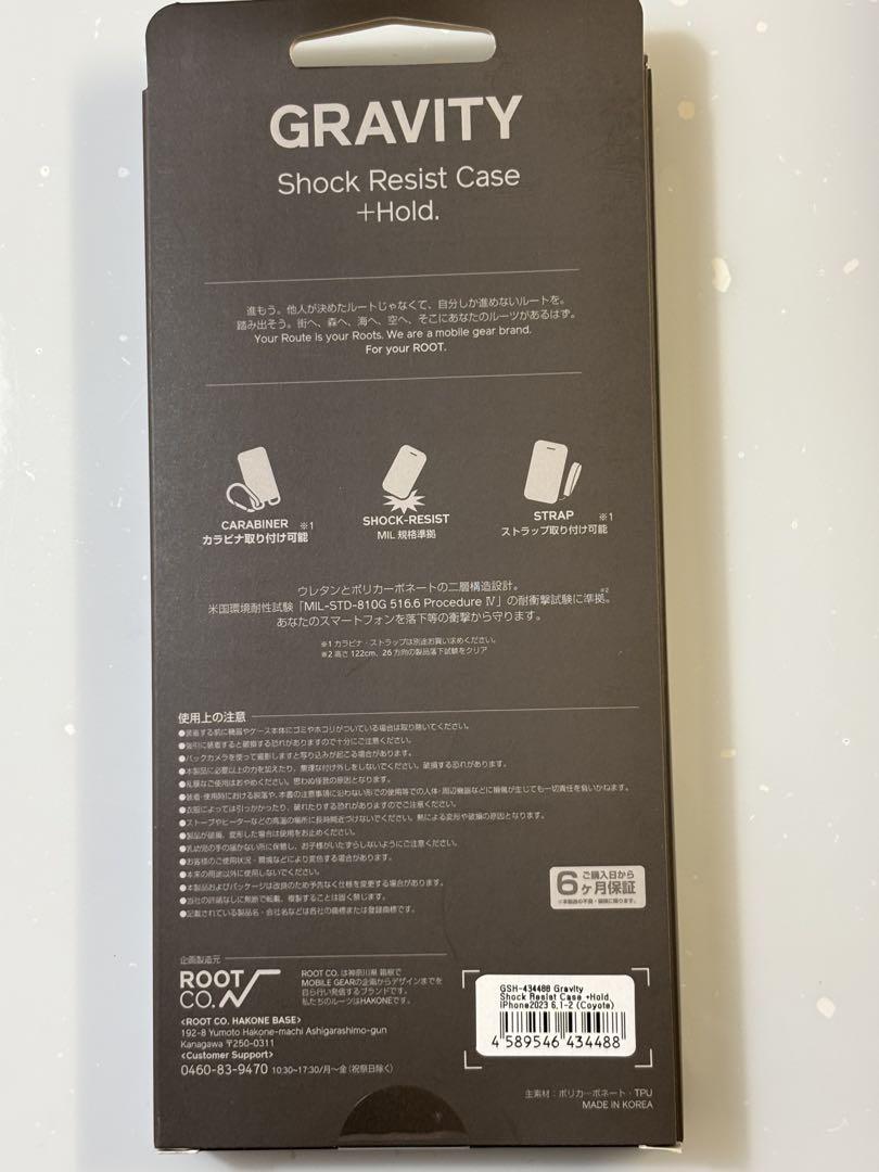 新品未使用　ROOT CO. Gravity iPhone 15用