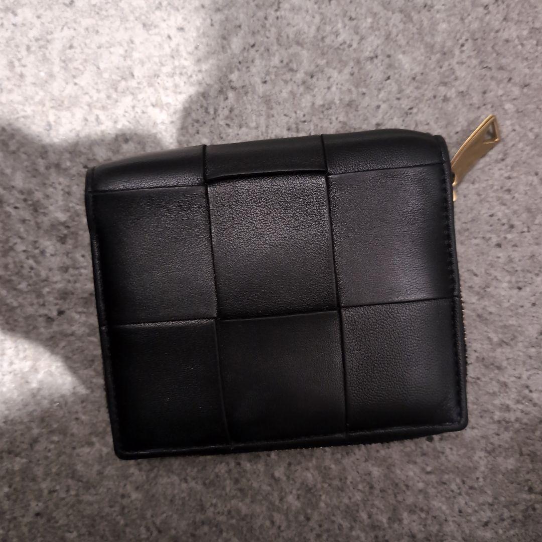 BOTTEGA VENETA ボッテガ カセット 二つ折り財布 ブラックBottega Veneta