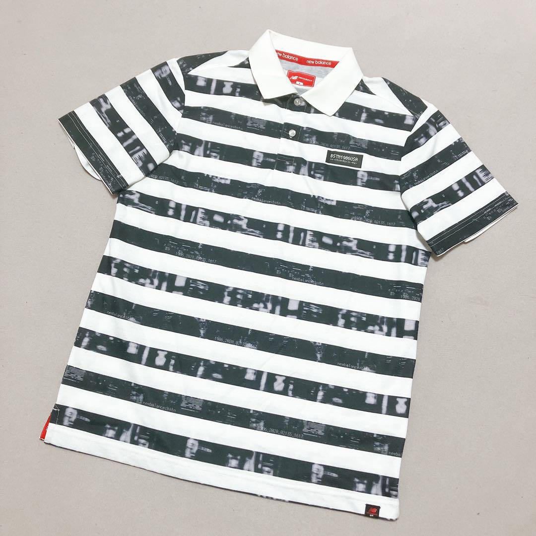 美品 new balance golf ニューバランス ゴルフ ポロシャツ 6