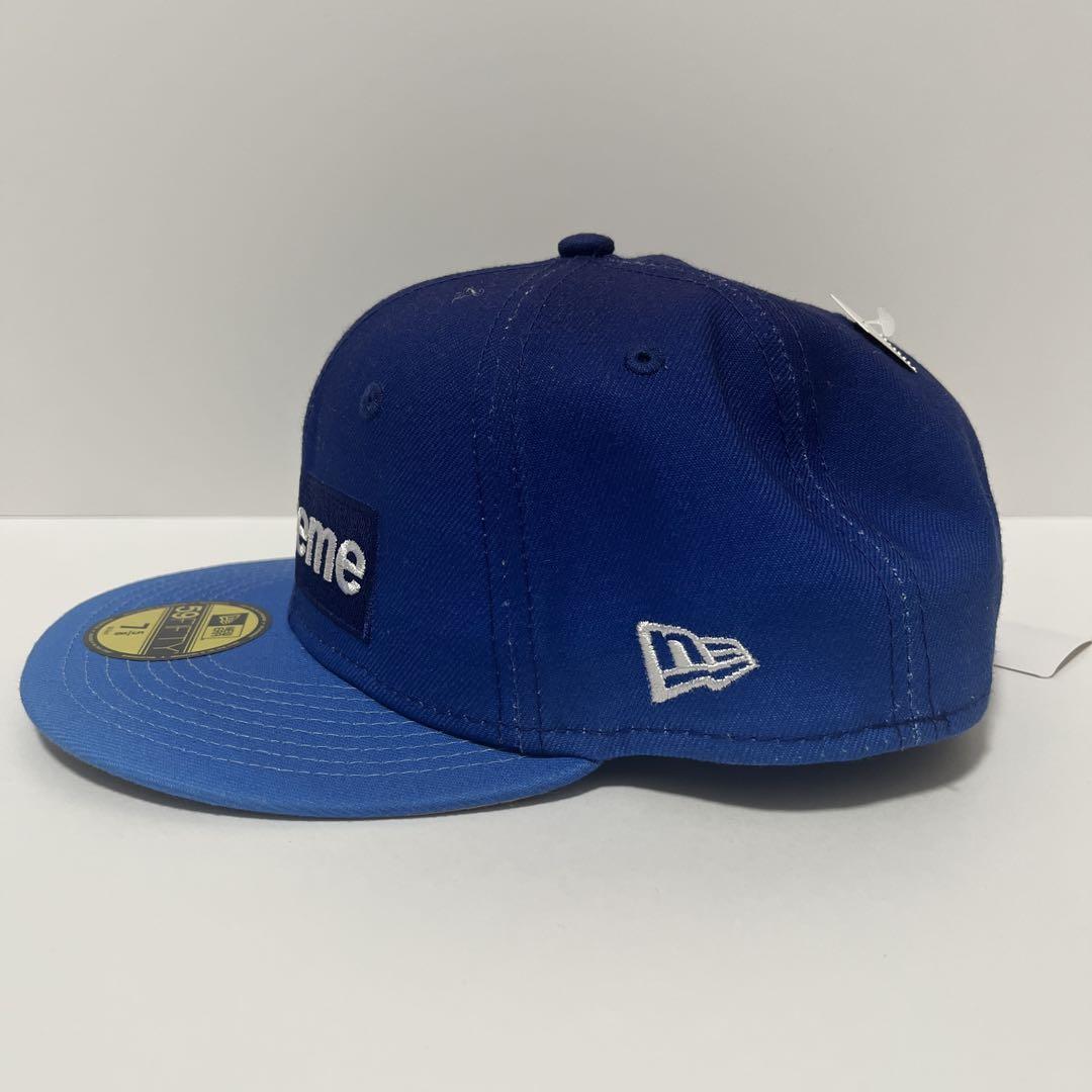 ニューエラ　Supreme 59FIFTY キャップ 青 7 5/8 ダク付き ニューエラ Supreme 59FIFTY キャップ 青 7 5/8 ダク付き