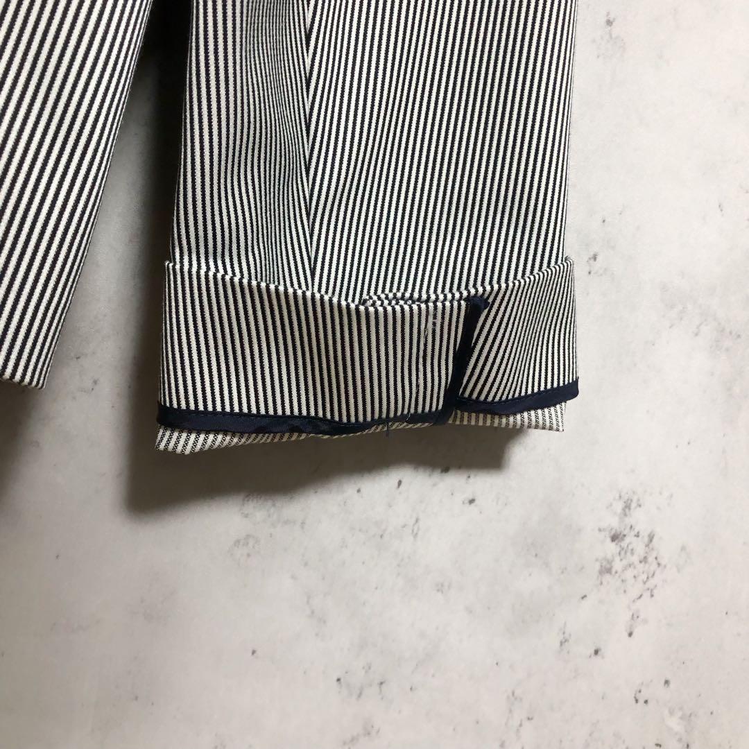 良品　Aquascutum ピンストライプ　レディーステーラードジャケット 良品 Aquascutum ピンストライプ レディーステーラードジャケット