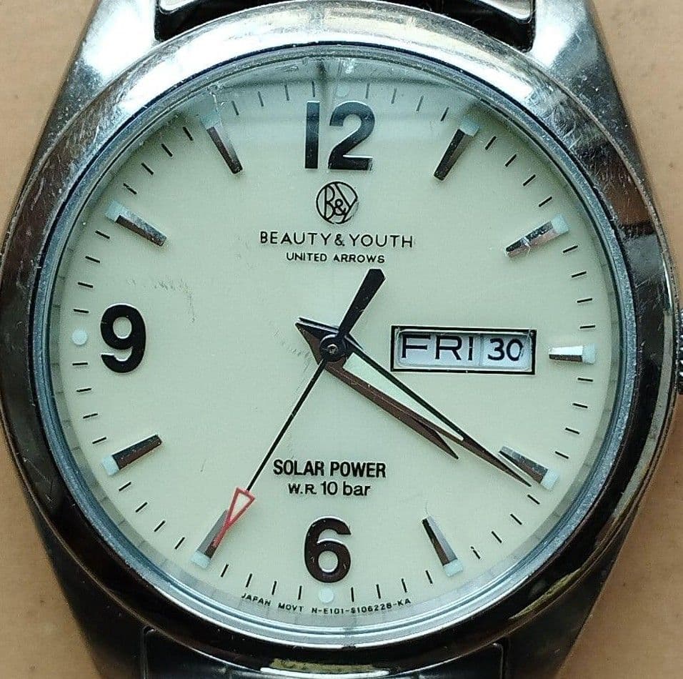 BF21 ユナイテッド・アローズ ビュティー&ユース ソーラー稼働品 曜日・日付 BF21 ユナイテッド・アローズ ビュティー&ユース ソーラー稼働品 曜日・日付