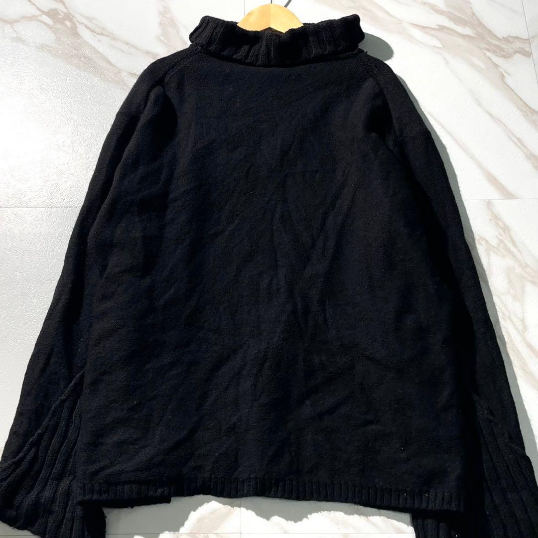 極美品 19AW⭐️ヨウジヤマモトプールオム タートルネックニット 切り替え 3