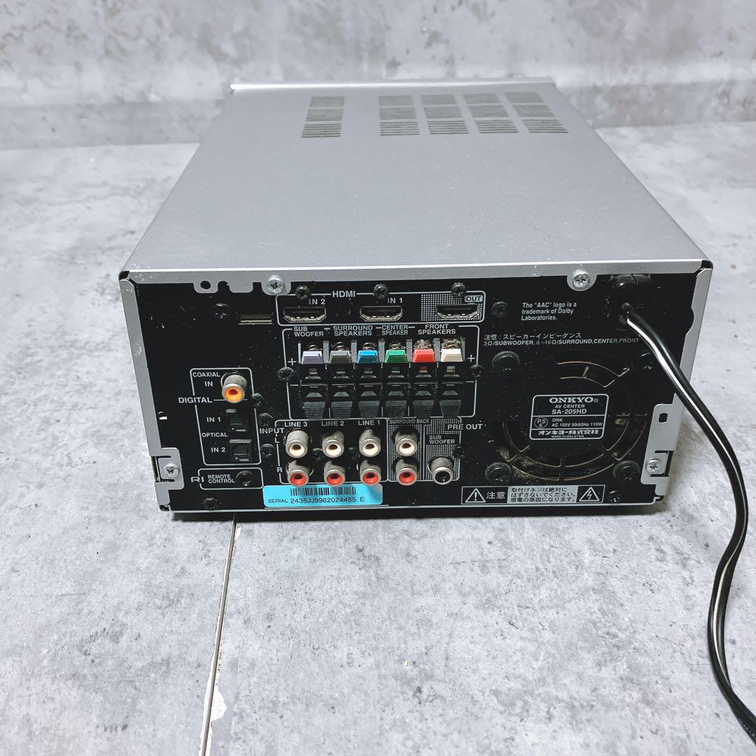 【良品】ONKYO AVアンプ SA-205HD リモコン付き