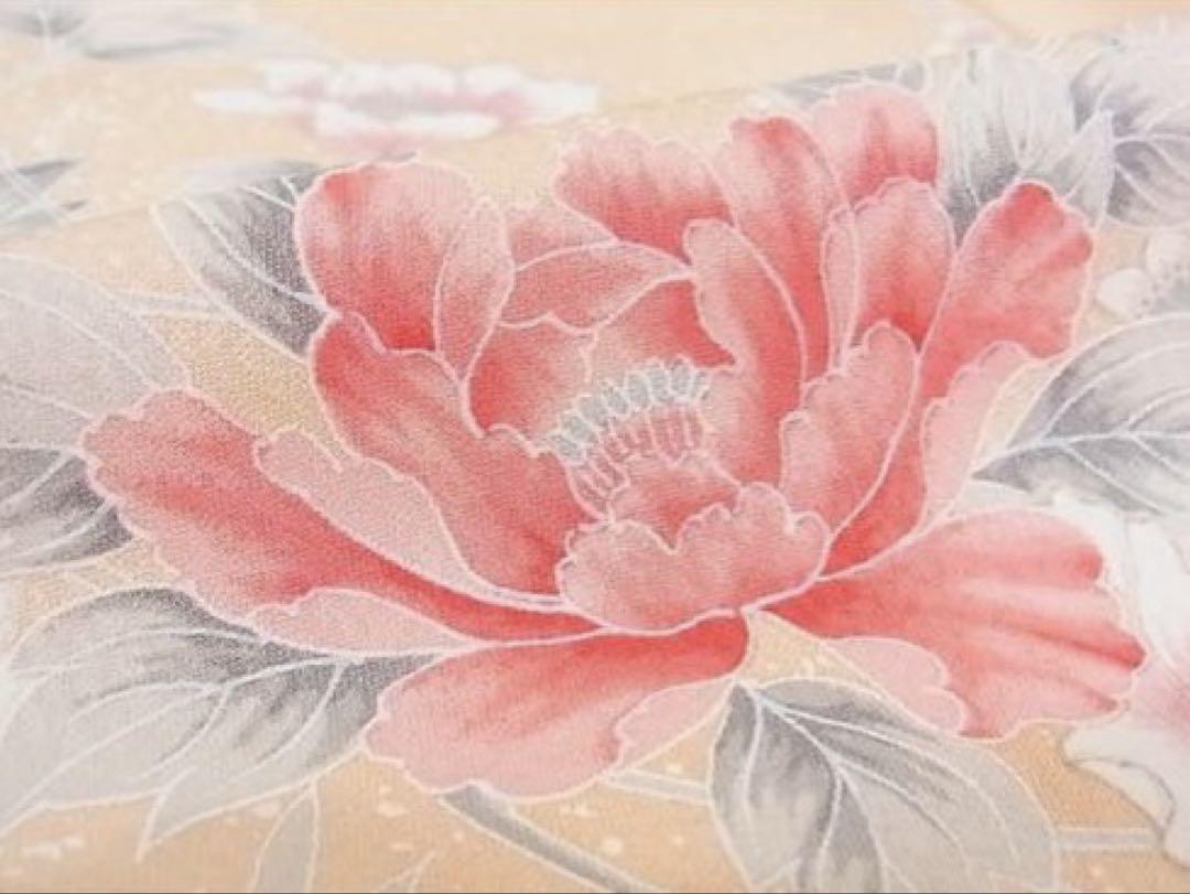 訪問着】 枝花文・暈し染め・正絹❣️ 逸品✨No.1146