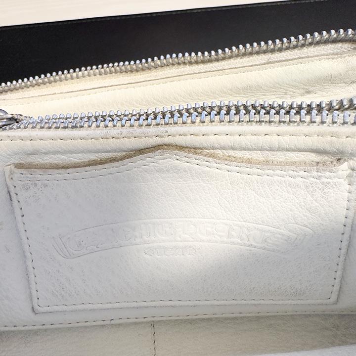 【クロムハーツ】3セメタリークロス ラウンドジップレザーウォレット