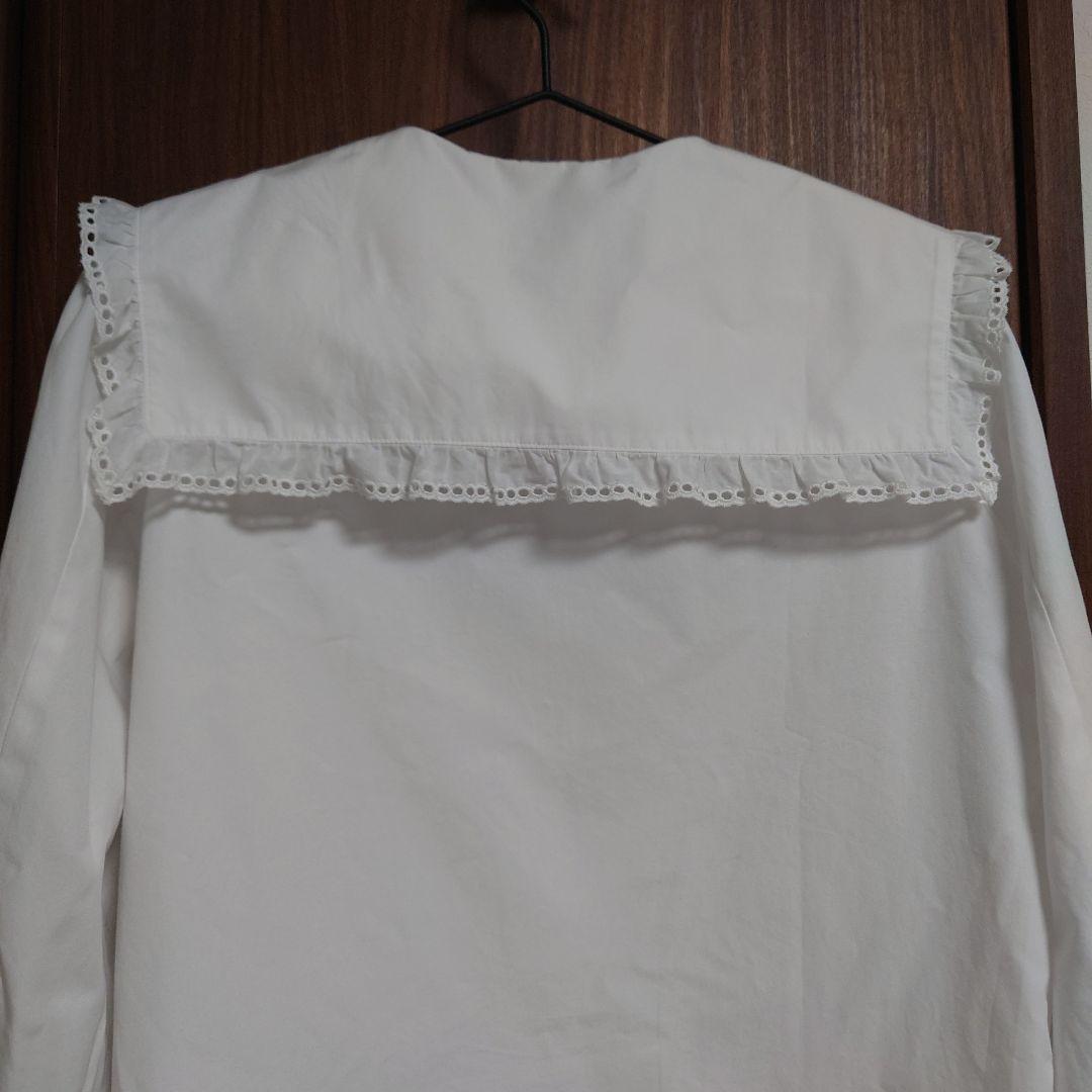 美品☆THE SHINZONE 22AW フリルセーラーカラー ブラウス 36