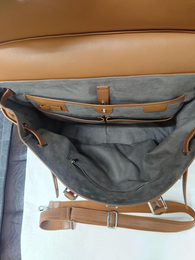 PELLE MORBIDA ペッレモルビダ 被せ付ボストンバッグ