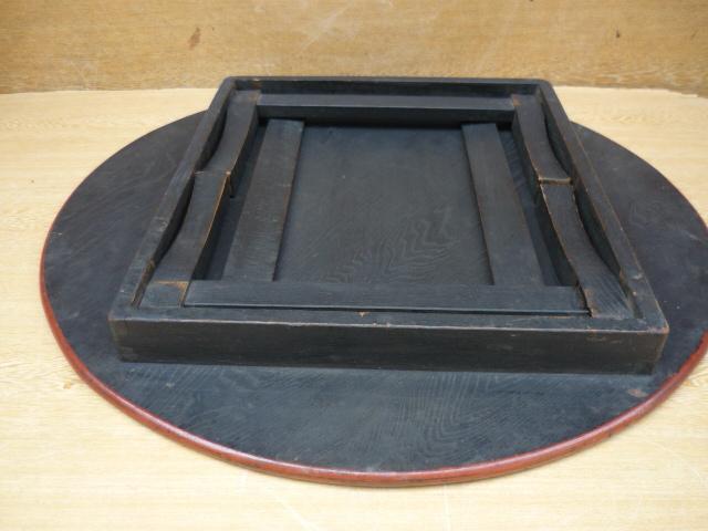 丸ちゃぶ　木製　丸型ちゃぶ台　昭和レトロ商品