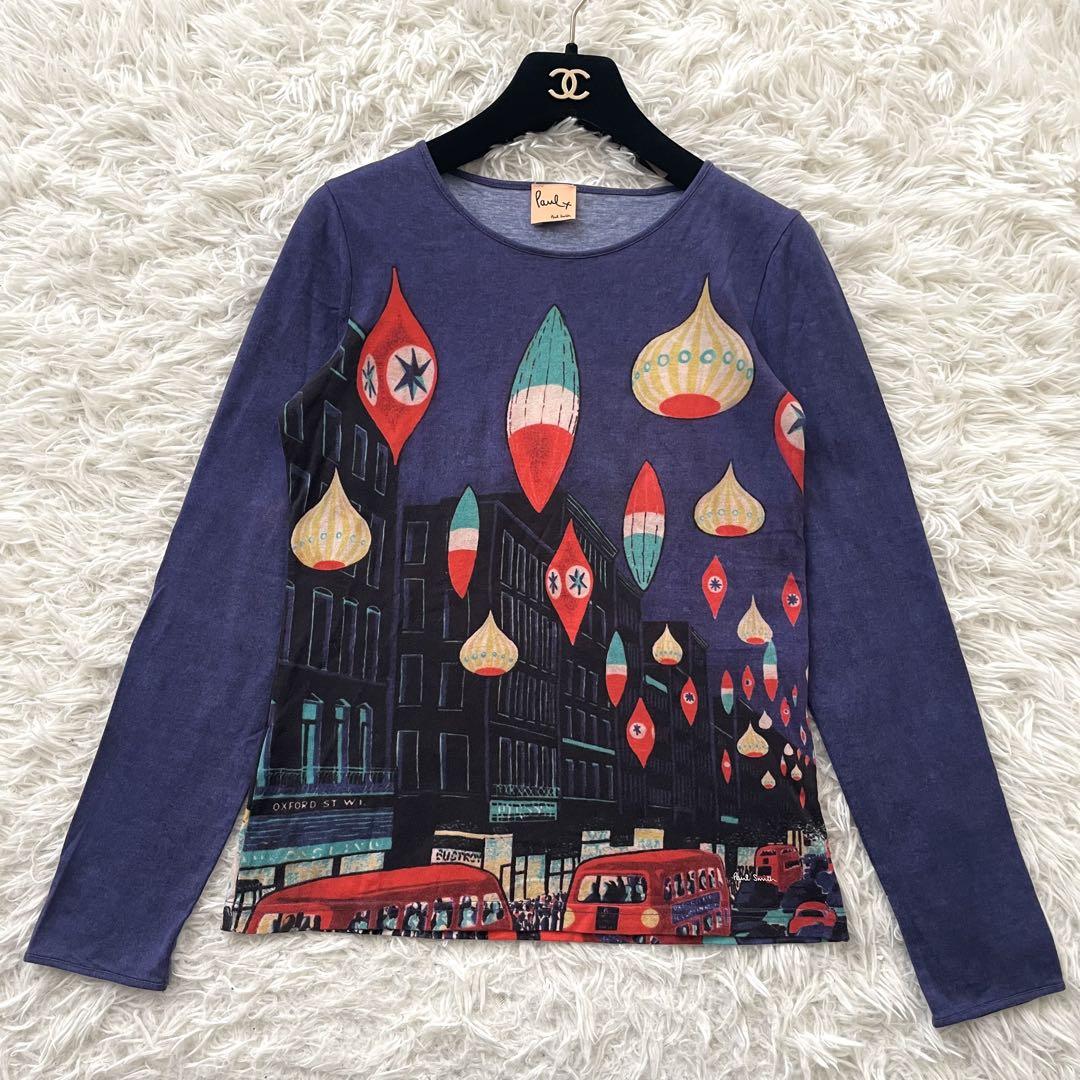 Paul Smith 絵画　プリント　ロング　ロンT レディース　カットソー 5,358円