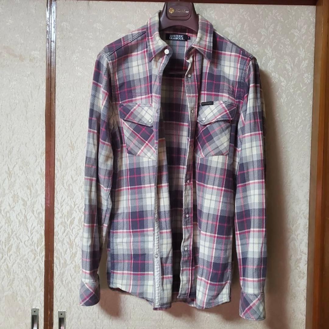 HYSTERIC GLAMOUR チェック柄シャツ Lサイズ