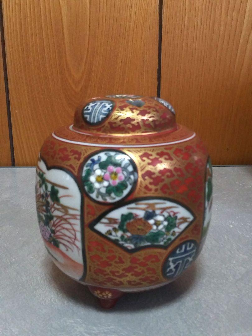花鳥風月 香枦 香櫨 九谷庄三 木箱付き