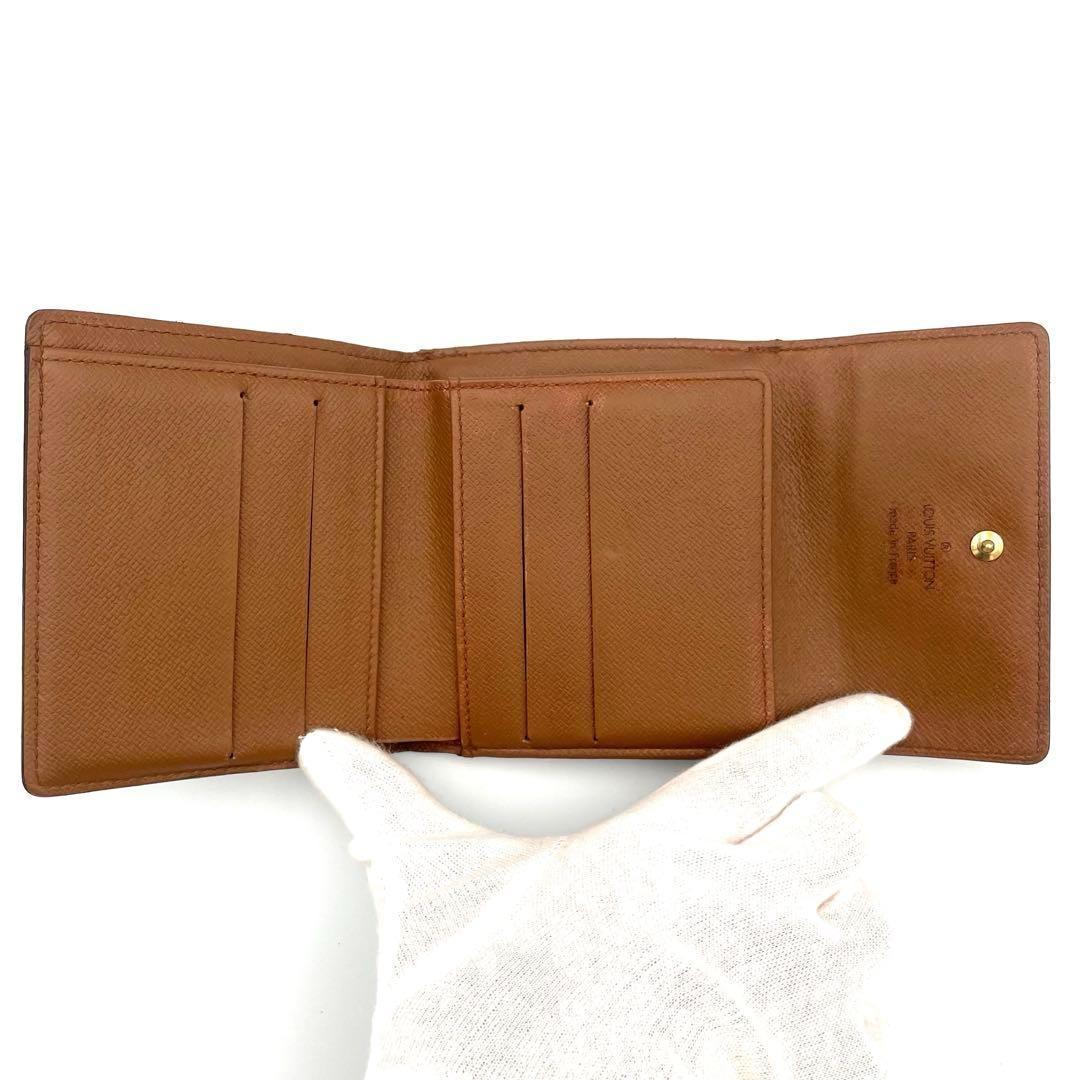 極美品❣️ルイヴィトン モノグラム ポルトモネビエカルトクレディ 三つ折り財布
