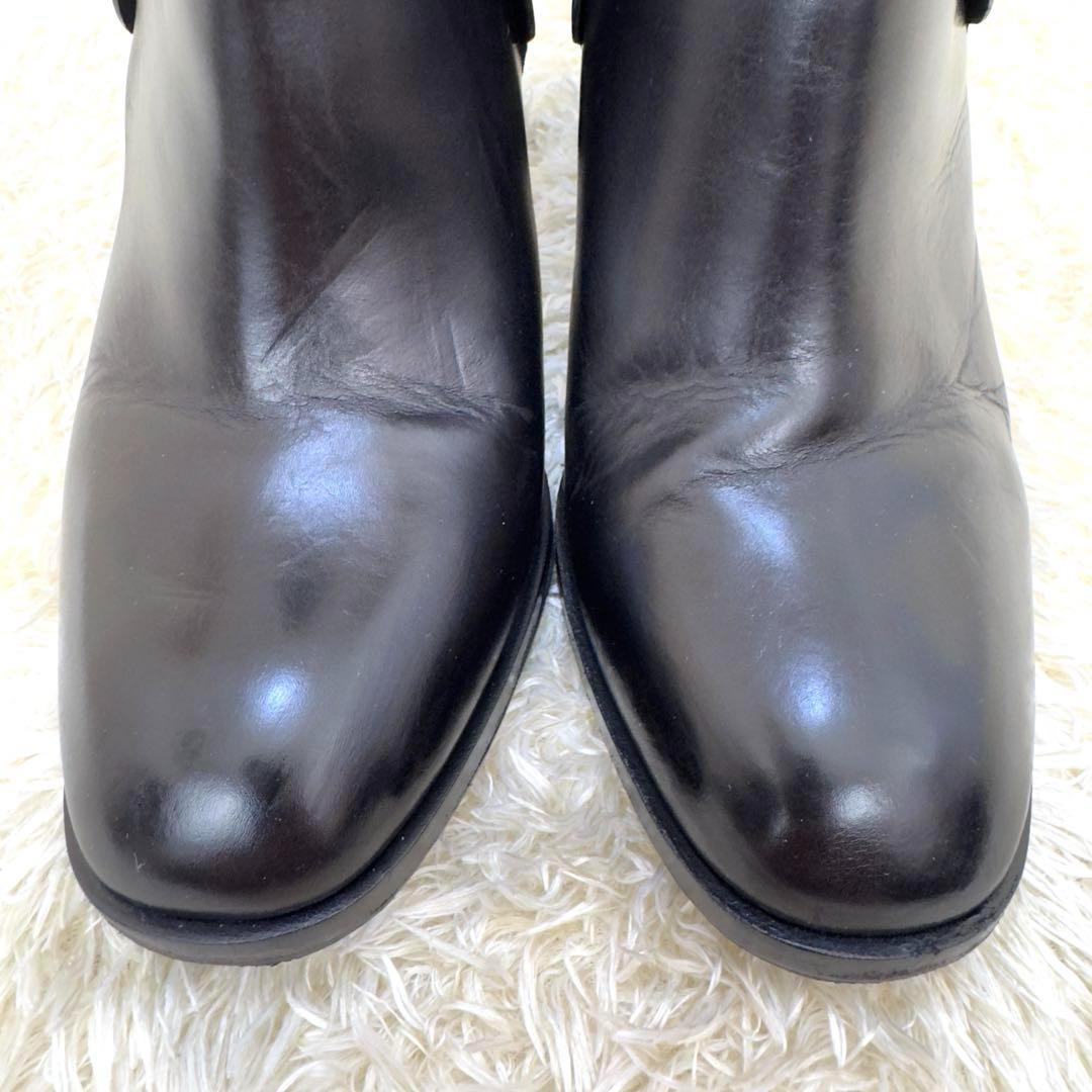 【美品】SARTORE サルトル サイドゴア ショートブーツ ブラック レザー 【美品】SARTORE サルトル サイドゴア ショートブーツ ブラック レザー