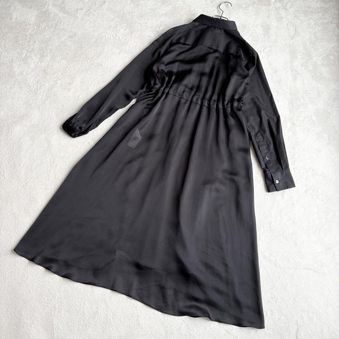 sacai シャツワンピース Cotton Popln×Satin Dress