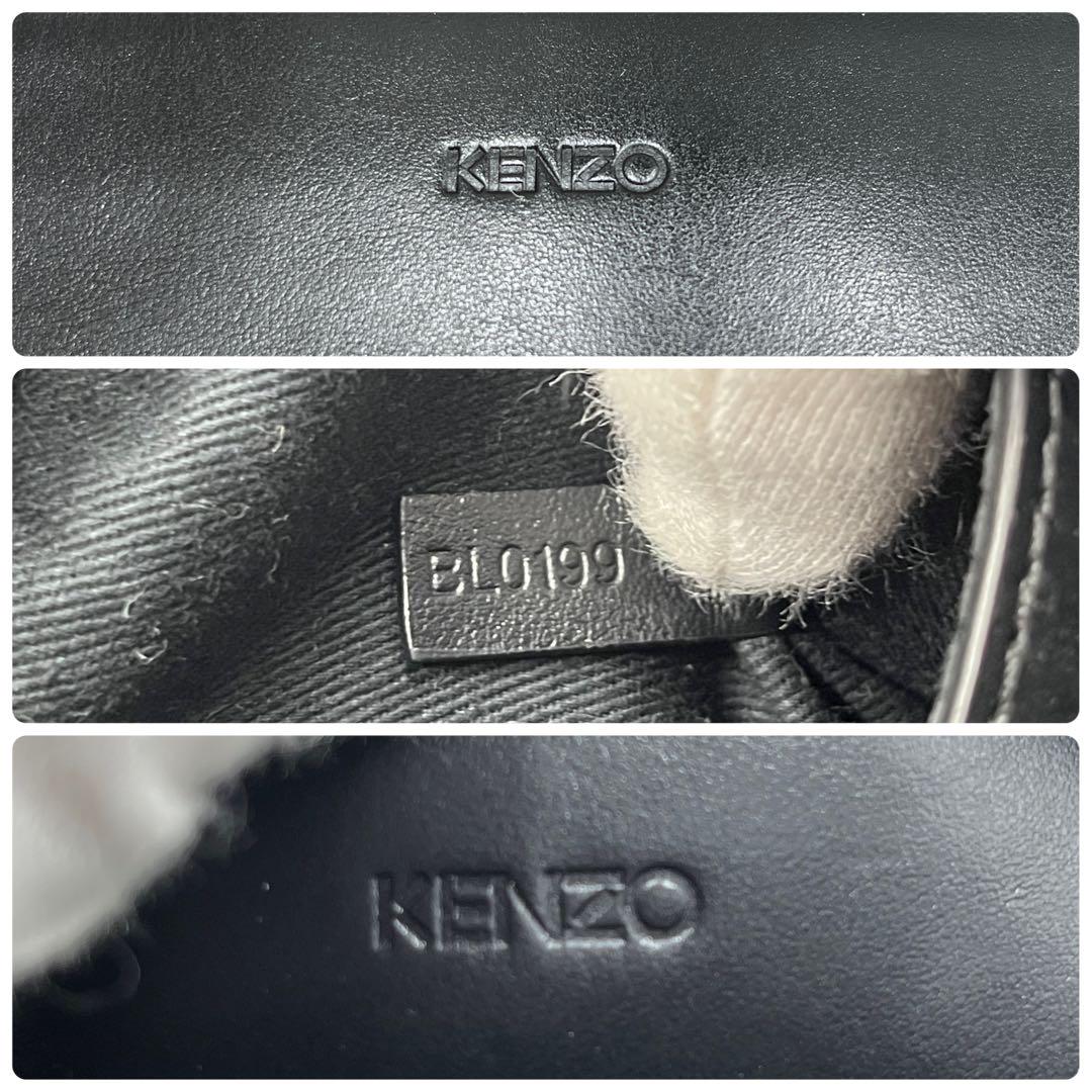 今ならほぼ即納！ 極美品✨19AW KENZO ケンゾー ショルダーバッグ レザー ブラック