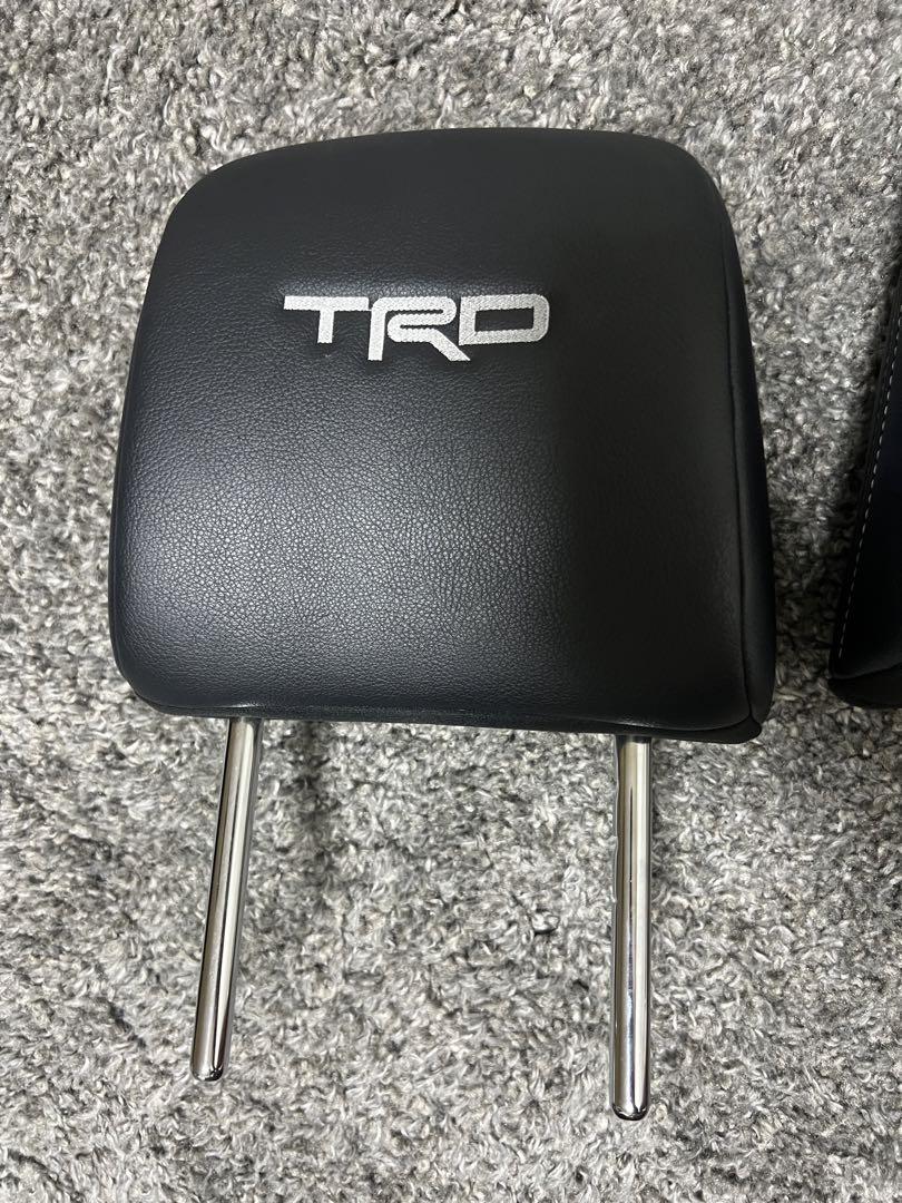 TRD ヘッドレスト 2個セット ブラック　希望額があればコメントください