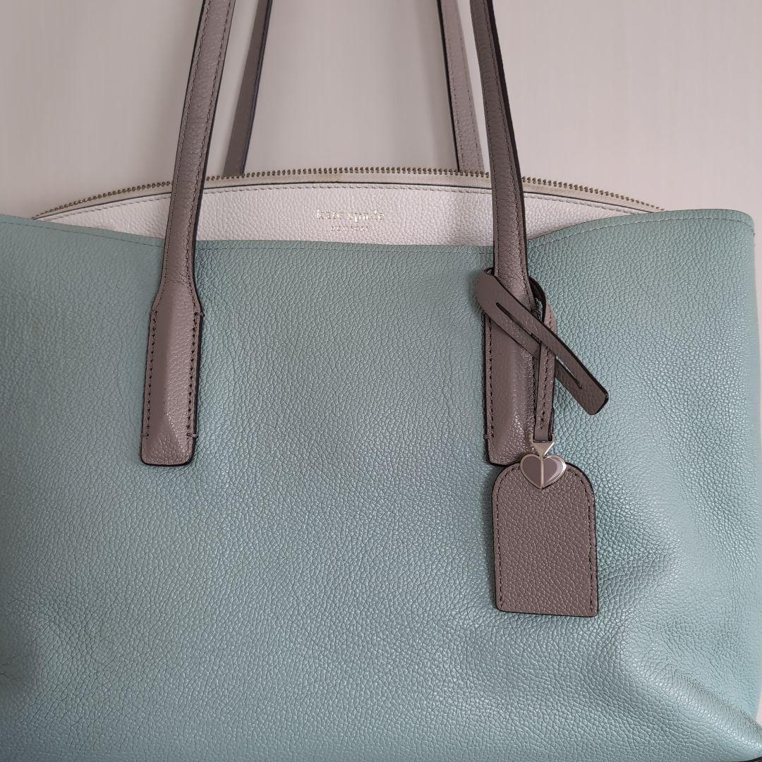 kate spade ミントグリーン トートバッグA4可 - メルカリ