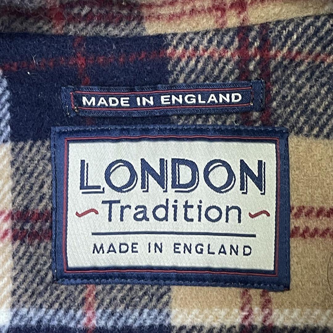 ロンドントラディション 英国製 モカ ダッフルコート 38