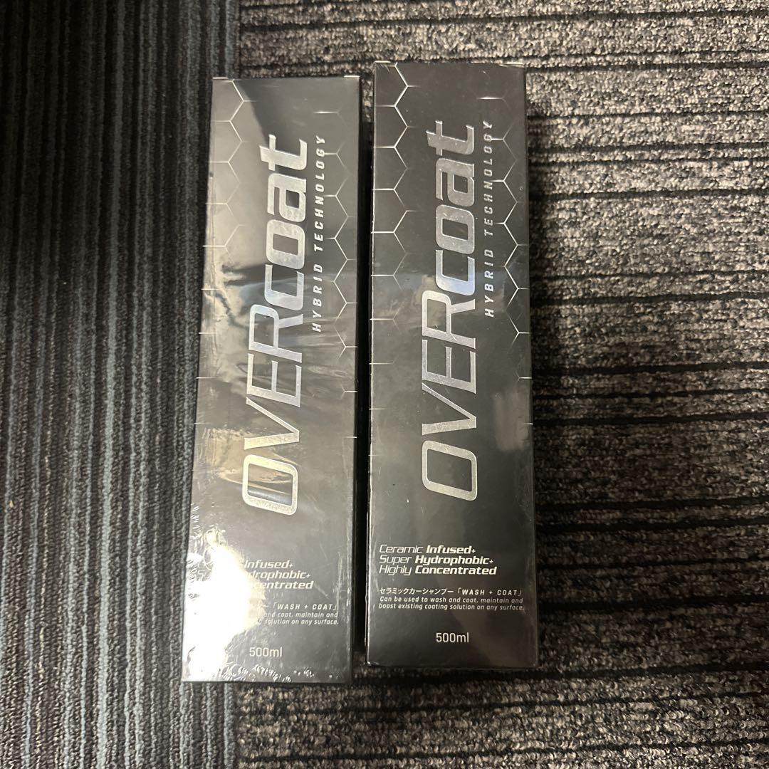 OVERcoat　リンスレスウォッシュ　洗車 3本セット剤　500ml　３本 OVERcoatリンスレスウォッシュ洗車剤500ml3本