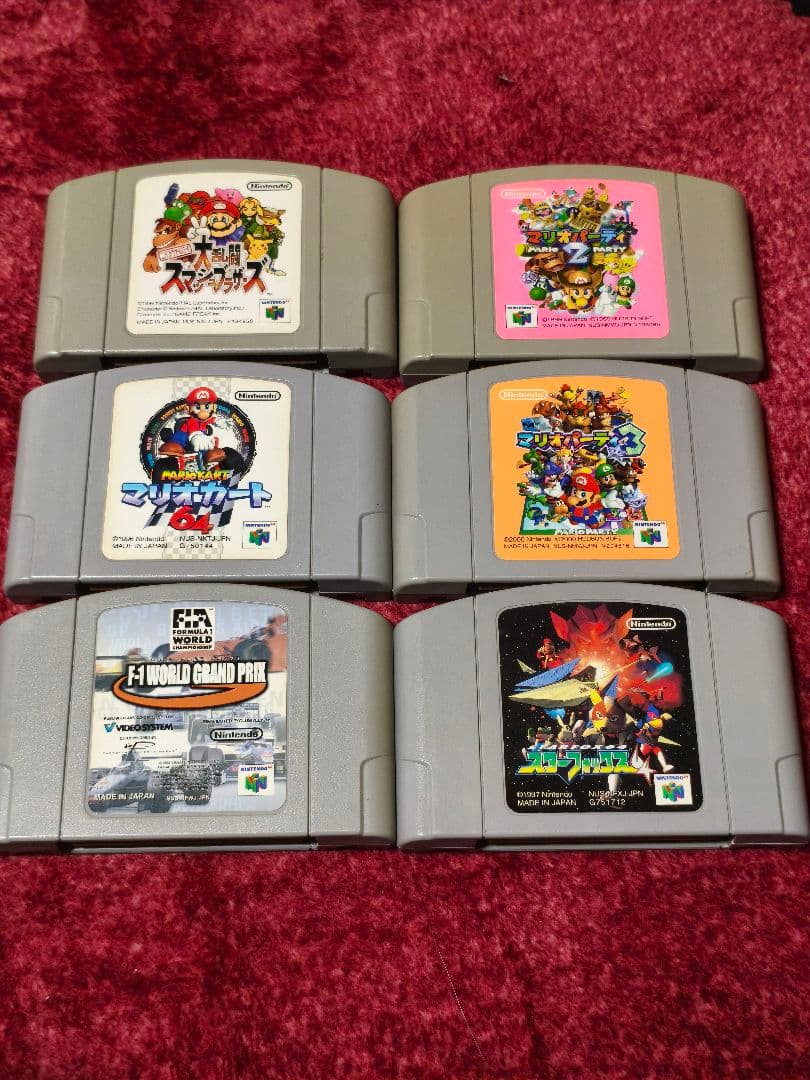 Nintendo 64 本体 コントローラー4つ ゲーム付き　動作確認済み⑨
