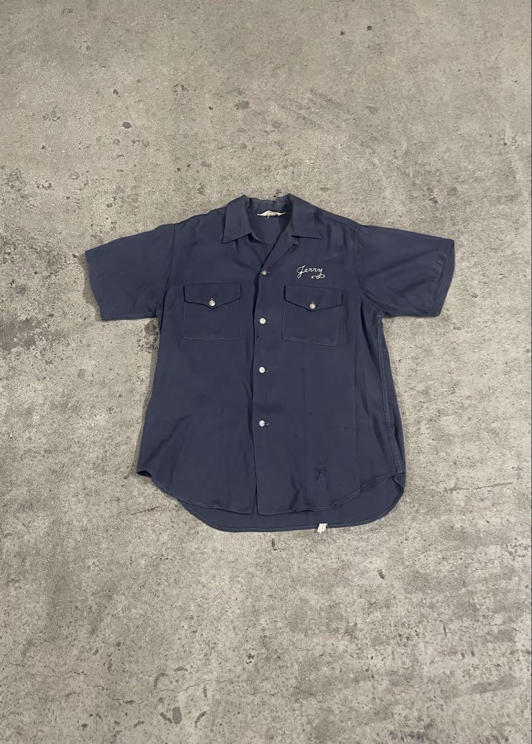 50s ナットナスト　レーヨン　natnast ボウリングシャツ　usa製