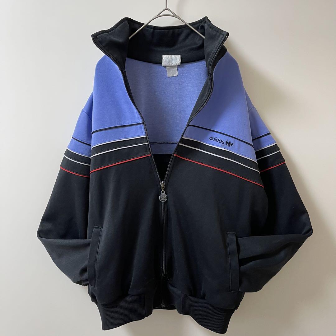 人気ブランドの 70s】アディダス刺繍トラックジャケット古着ジャージトップ アディダス