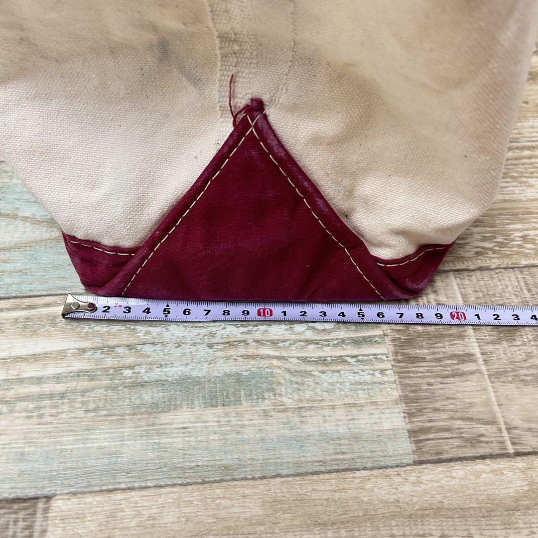 90s LLBean ビーントート トートバッグ ワインレッド Lサイズ