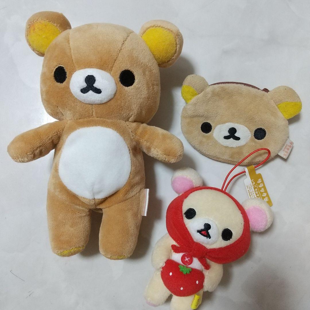 リラックマ コリラックマ いちごでかマスコット ぬいぐるみ ポーチ セットsan-x