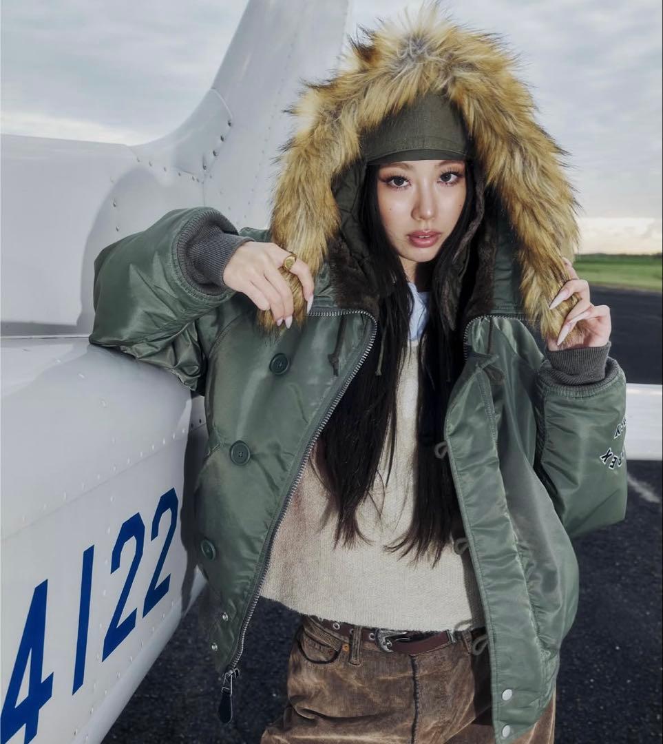 ✳︎即 ✳︎ moussy AVIREX コラボ N2-B SIZE moussy