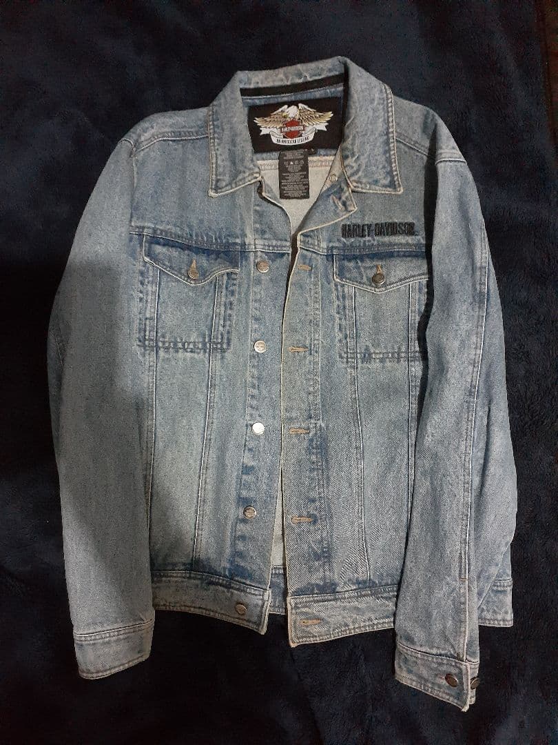HARLEY-DAVIDSON デニムジャケット イーグル刺繍 HARLEY-DAVIDSON デニムジャケット イーグル刺繍