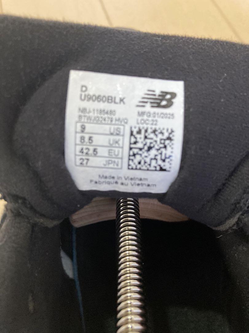 靴 New Balance 9060 BLK 27.0cm