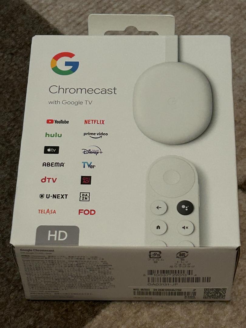 【保証書付】Google Chromecast with TV HD Amazon.com: Google - Chromecast TV HD (NO/DK/SE/FI