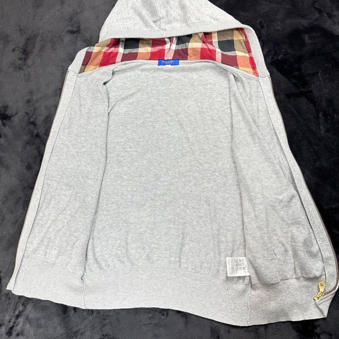 BURBERRY BLUE LABEL チェック柄パーカー 38 - メルカリ
