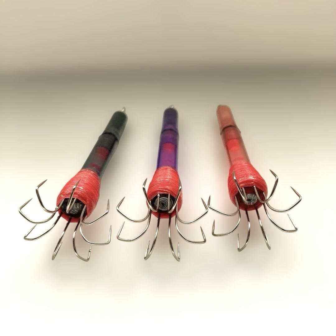 ケミインフラワー】3本セット イカ釣りフラワー エギ - メルカリ