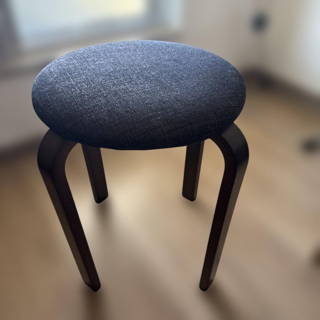 ブラウン 円形スツール 椅子