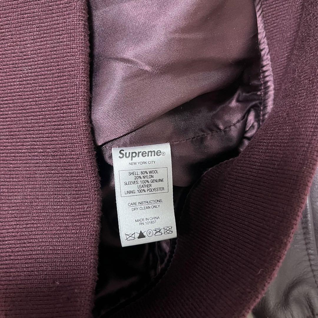 美品 Supreme Wool Varsity Crew Jacket 2015 画像6