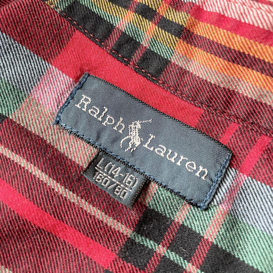 現行 ラルフローレン BD L/S light flannel shirt L