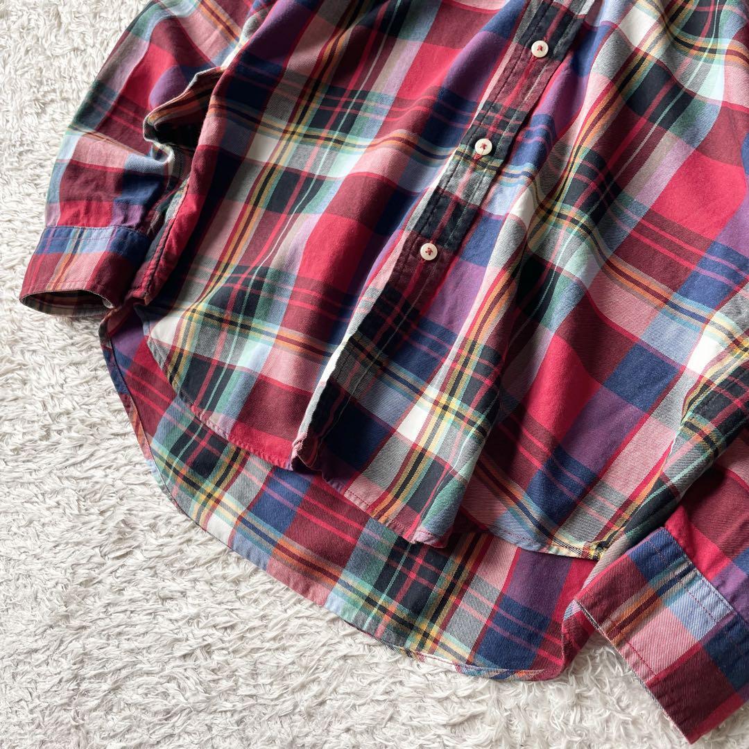 現行 ラルフローレン BD L/S light flannel shirt L