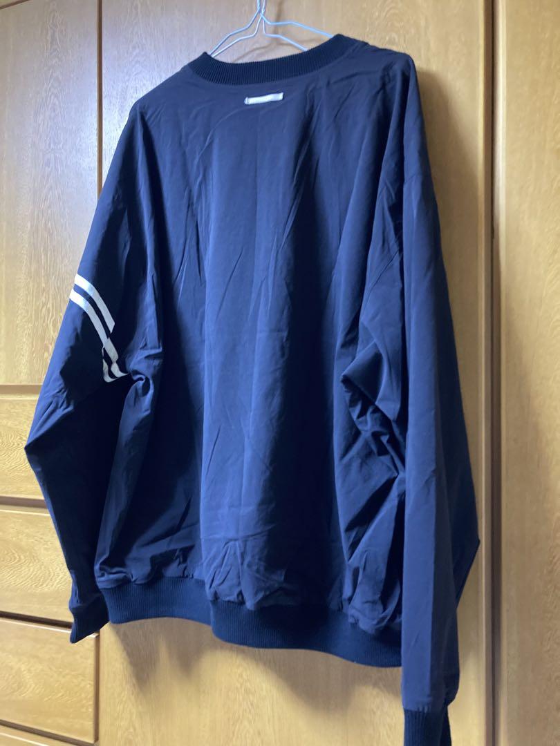 Maison Kinema Nylon pull over blue サイズM Maison Kinema Nylon pull over