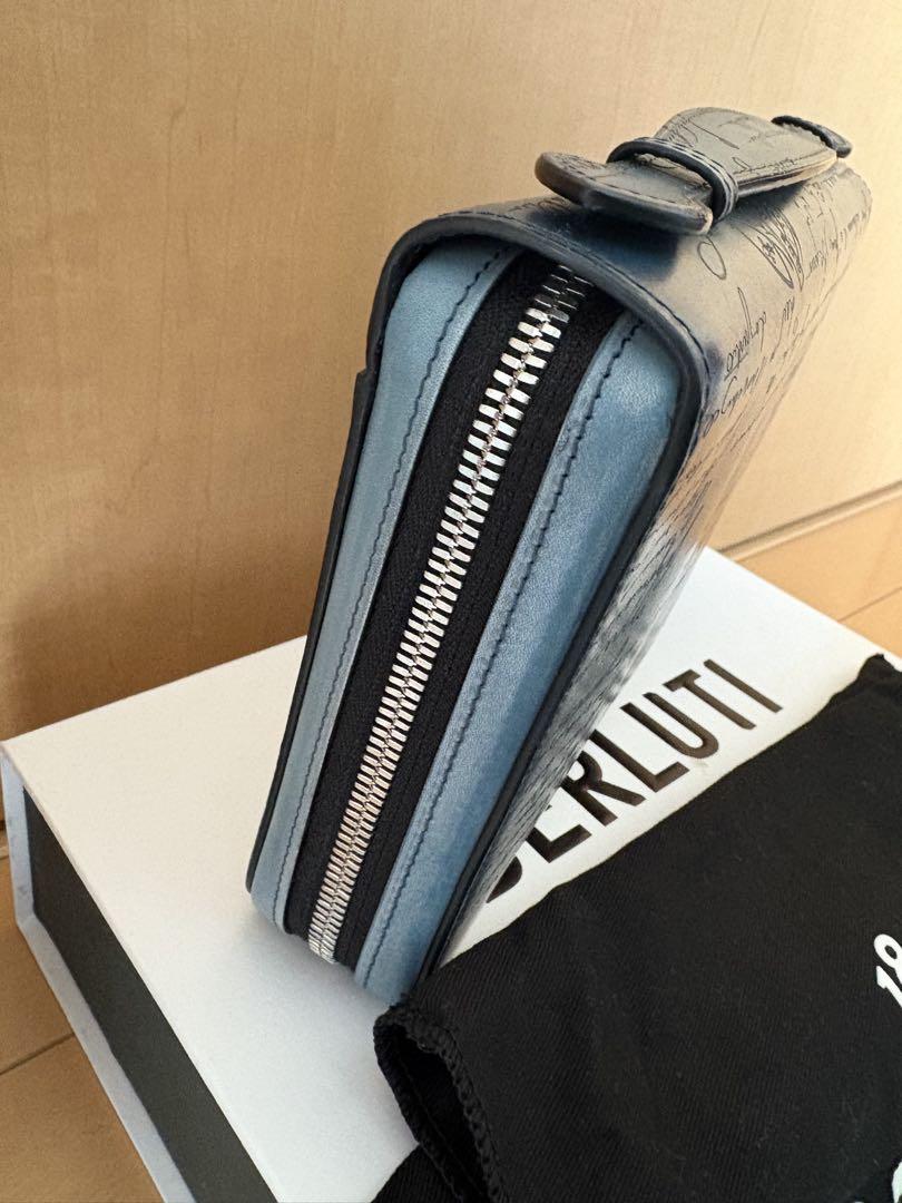 定価34.5万円 ベルルッティ イタウバワイド スクリットレザー長財布
