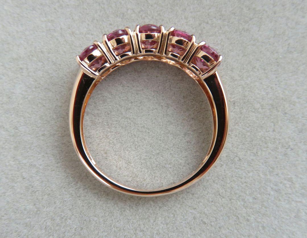 ロードライトガーネット2.5ct K18PG 15#