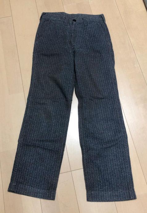 ブートレガーズ★ストライプパンツ★BOOTLEGGARS★グレー★27