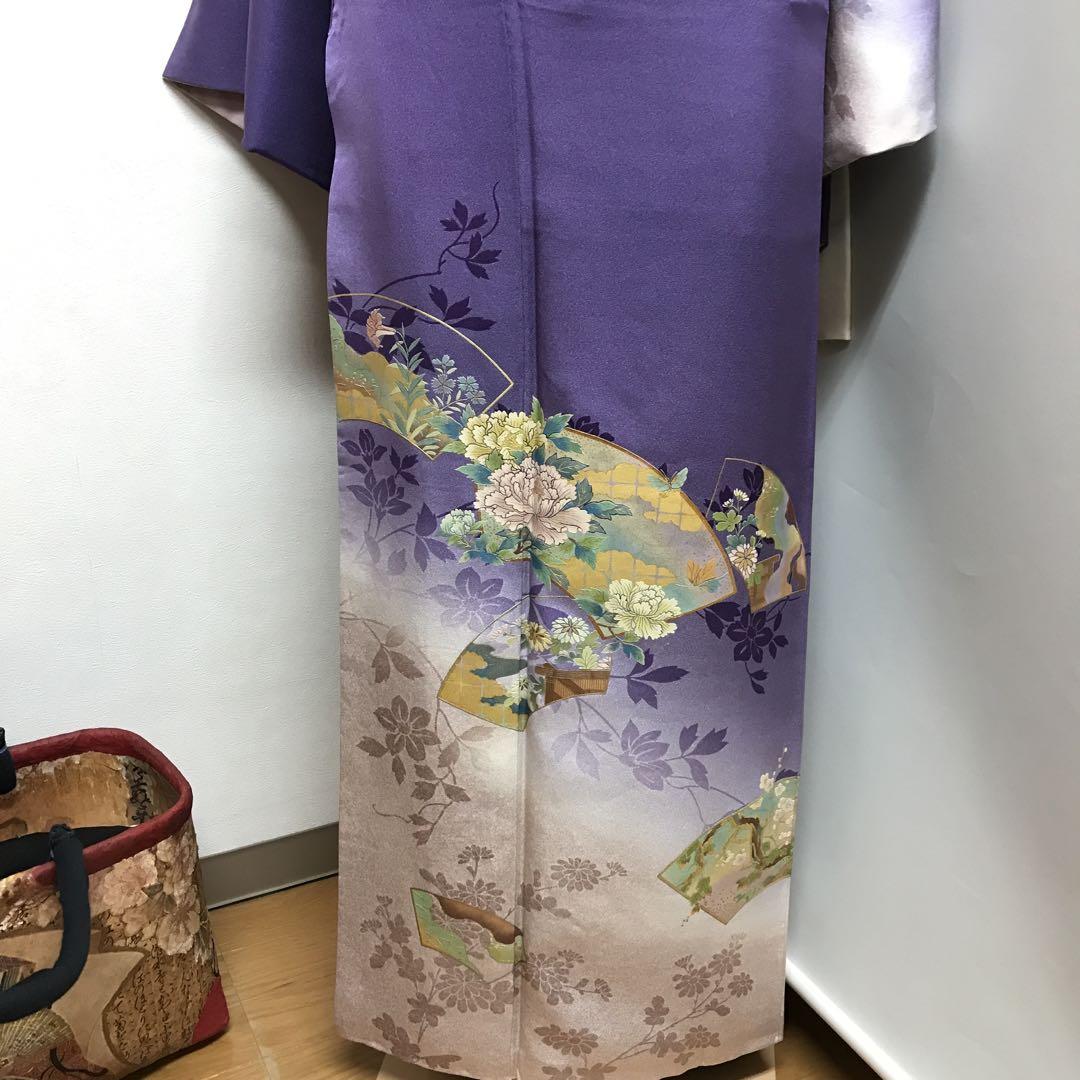 正絹 金彩友禅 訪問着 作家もの お着物