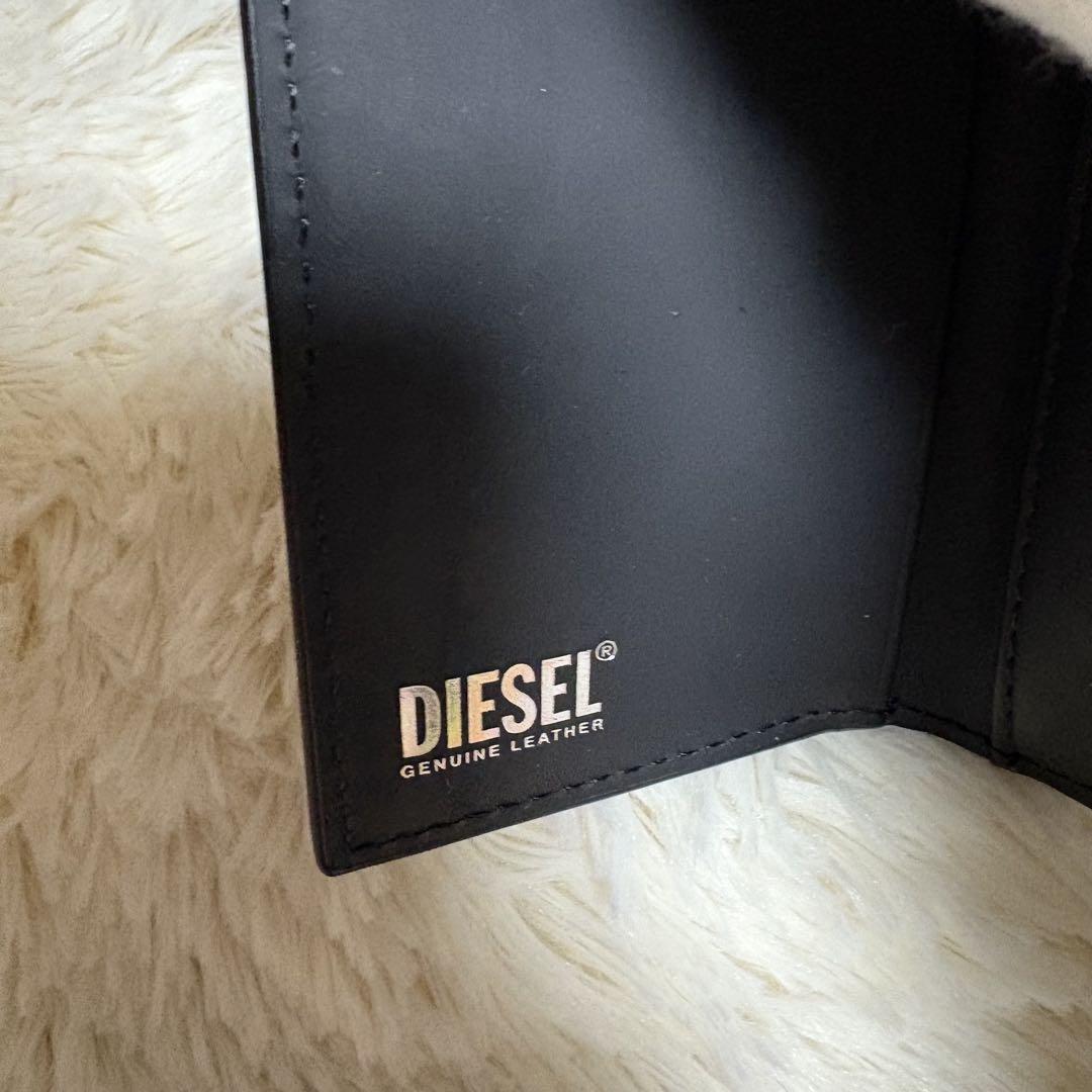 未使用品 DIESEL 三つ折りウォレット 1DR コンパクト財布 男女兼用