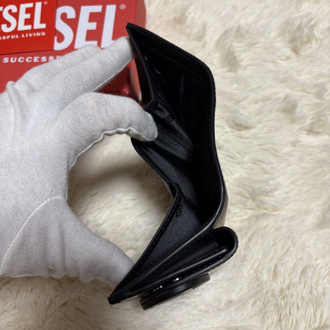 未使用品 DIESEL 三つ折りウォレット 1DR コンパクト財布 男女兼用