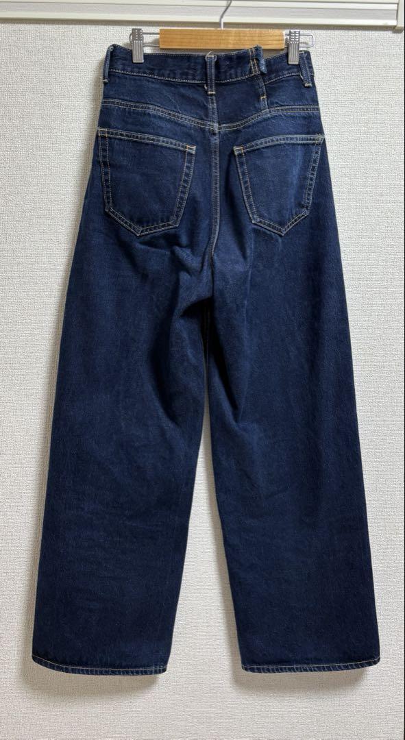 MOUSSY クロスワイドデニム ダークブルー　1