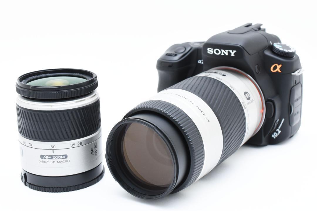 【美品】SOMNY α200 ダブルレンズセット《大迫力の300mmの超望遠》