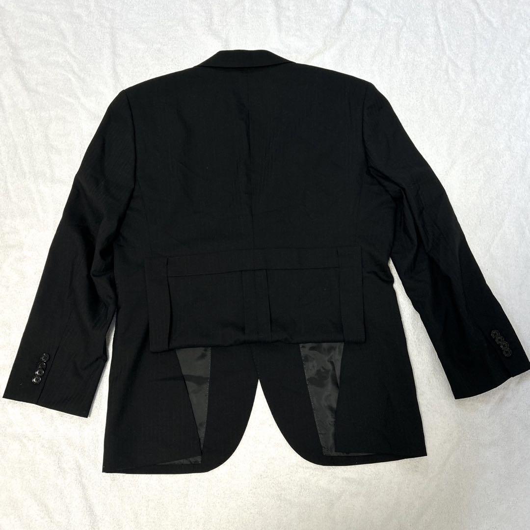 Dress Life ブラック　ストライプ　AB4 1タック スーツ上下　セット