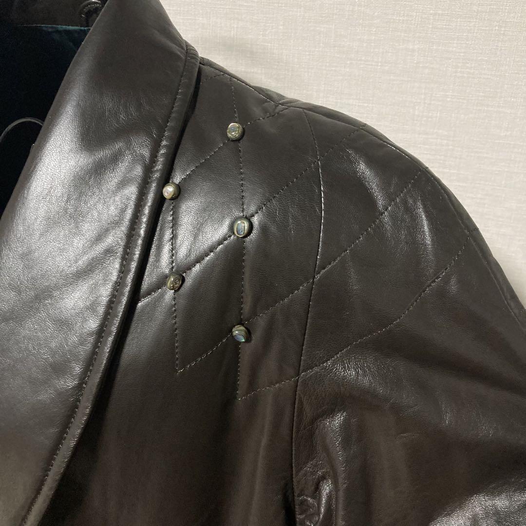 合馬公式アカウント2 ルイフェロー 本革 レザージャケット 大きいサイズ